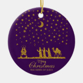 Weihnachten, Geburt Jesu, Drei Könige Keramik Ornament (Vorne)