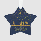 Weihnachten, Geburt Jesu, Drei Könige Ornament (Rückseite)