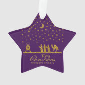 Weihnachten, Geburt Jesu, Drei Könige Ornament (Rückseite)