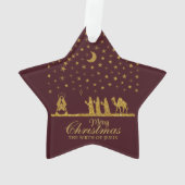 Weihnachten, Geburt Jesu, Drei Könige Ornament (Rückseite)