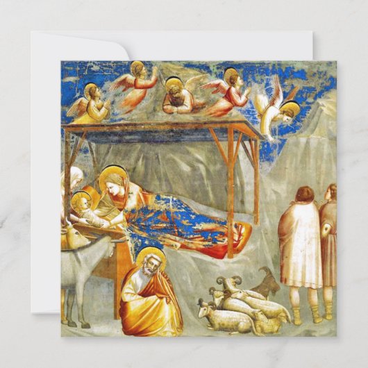 Weihnachten Geburt Jesu Einladung (Vorderseite)