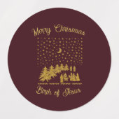 Weihnachten, Geburt Jesu Etiketten (Design 1)
