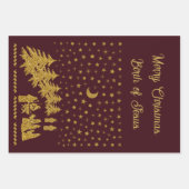 Weihnachten, Geburt Jesu Geschenkpapier Set (Vorderseite 3)