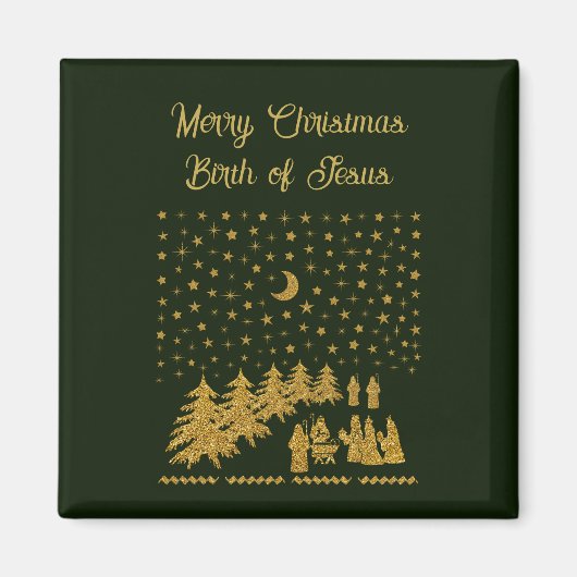 Weihnachten, Geburt Jesu Magnet (Vorne)