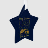 Weihnachten, Geburt Jesu Ornament (Vorderseite)