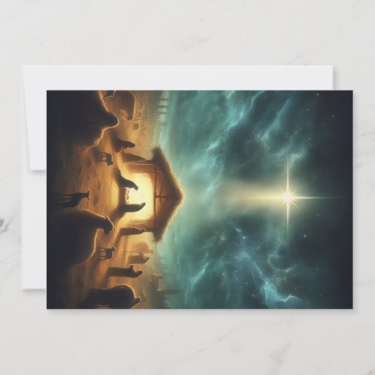 Weihnachten/Geburt/Jesus Feiertagskarte (Vorderseite)