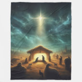 Weihnachten/Geburt/Jesus Fleecedecke (Vorderseite)