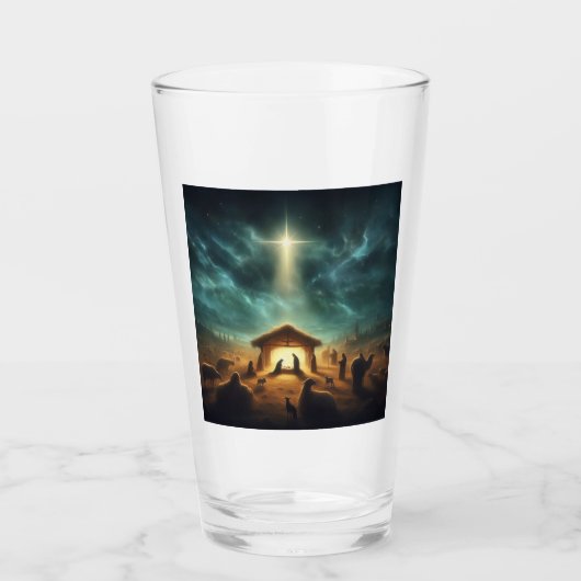 Weihnachten/Geburt/Jesus Glas (Vorderseite)