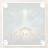 Weihnachten/Geburt/Jesus Glasuntersetzer (Rückseite)