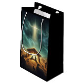 Weihnachten/Geburt/Jesus Kleine Geschenktüte (Rückseite Schrägansicht)