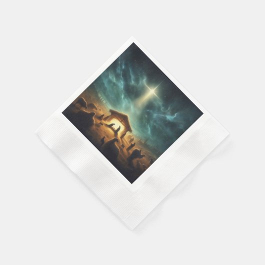 Weihnachten/Geburt/Jesus Serviette (Ecke)