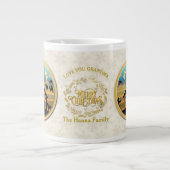 Weihnachten Geburt und Liebe Sie Oma Jumbo-Tasse (Vorderseite)