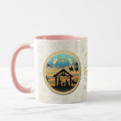 Weihnachten Geburt und Liebe Sie Oma Tasse (Links)