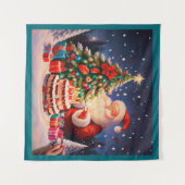 Weihnachten Geburtstag 10 Wandteppich (Vorderseite (Horizontal))