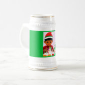 Weihnachten - Geburtstag 4 Bierglas (Vorderseite Links)
