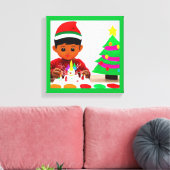 Weihnachten - Geburtstag 4 Leinwanddruck (Insitu (Wohnzimmer))