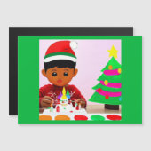Weihnachten - Geburtstag 4 Magnetkarte (Vorne/Hinten)