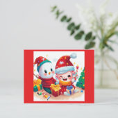 Weihnachten - Geburtstag 5 Postkarte (Stehend Vorderseite)