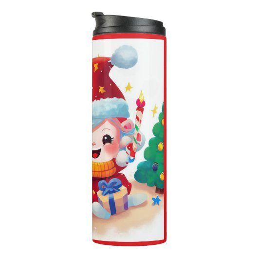 Weihnachten - Geburtstag 5 Thermosbecher (Nach rechts gedreht)