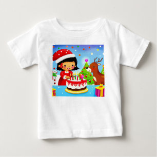 Weihnachten - Geburtstag 7 Baby T-shirt