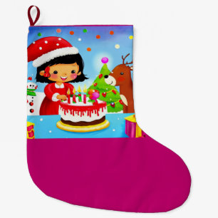 Weihnachten - Geburtstag 7 Großer Weihnachtsstrumpf