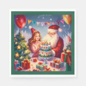 Weihnachten - Geburtstag 8 Serviette (Vorderseite)