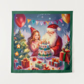 Weihnachten - Geburtstag 8 Wandteppich (Vorderseite)