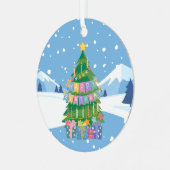 Weihnachten Geburtstag Baum Ornament (25. Dezember (Vorderseite links)