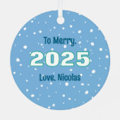 Weihnachten Geburtstag Baum Ornament (25. Dezember (Rückseite)