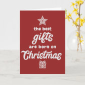 Weihnachten Geburtstag - Beste Geschenke auf Weihn Karte (Gelbe Blume)