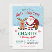 Weihnachten Geburtstag Einladung Kinder (Vorderseite)