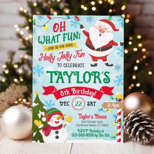 Weihnachten Geburtstag Einladung Kinder