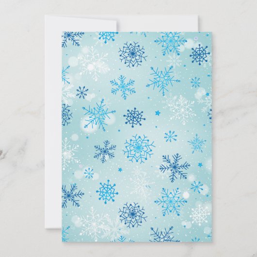 Weihnachten Geburtstag Einladung Kinder (Rückseite)