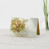 Weihnachten Geburtstag Gold Fotokarte von Janz (Rückseite)