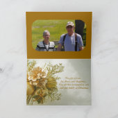 Weihnachten Geburtstag Gold Fotokarte von Janz (Innenseite)