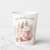 Weihnachten Geburtstag Hot Chocolate Tasse Paper C Pappbecher (Rückseite)