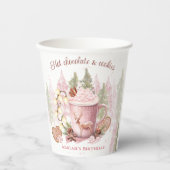 Weihnachten Geburtstag Hot Chocolate Tasse Paper C Pappbecher (Vorderseite)