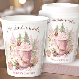 Weihnachten Geburtstag Hot Chocolate Tasse Paper C Pappbecher