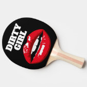 Weihnachten Geburtstag Jubiläum Geschenk DIRTY MIR Tischtennis Schläger (Seitenansicht)