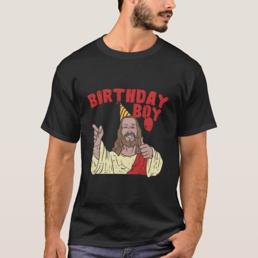 Weihnachten Geburtstag Junge Funny Jesus Religion T-Shirt (Vorderseite)
