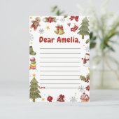 Weihnachten Geburtstag Kapsel Notiz Karte (Stehend Vorderseite)