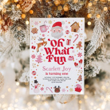 Weihnachten Geburtstag Oh, was Spaß Mädchen Geburt