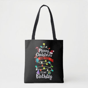 Weihnachten Geburtstag Shirt, frohe Weihnachten un Tasche