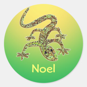 Weihnachten Gecko / Salamander / Lizard Sticker 1