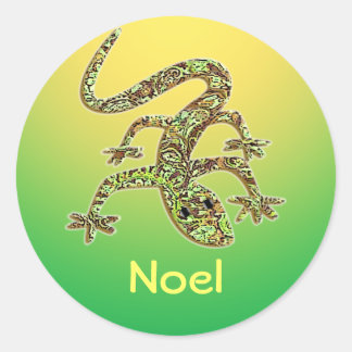 Weihnachten Gecko / Salamander / Lizard Sticker 1