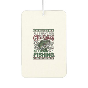 Weihnachten Geh Angeln Fisch Weihnachtsmann Hut Li Autolufterfrischer