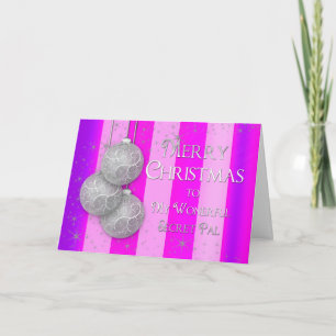 Weihnachten - Geheime Pal - Silberbälle - Rosa/Lil