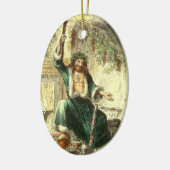 Weihnachten, Geist der Weihnachten Gegenwart Keramik Ornament (Links)