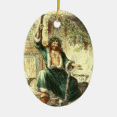 Weihnachten, Geist der Weihnachten Gegenwart Keramik Ornament (Vorne)