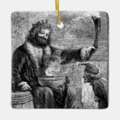 Weihnachten, Geist der Weihnachten Gegenwart Keramikornament (Vorderseite)